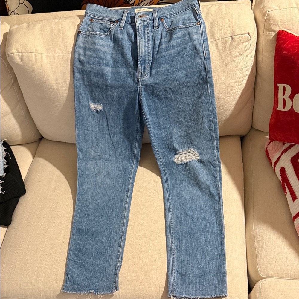 Madewell Vintage Blue Straight Leg Jeans